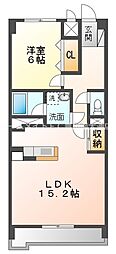 リベルテONE 1LDKの間取図画像