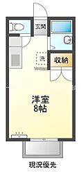 アネックス ワンルームの間取図画像