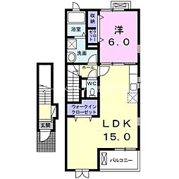 ビオーラ奏1 1LDKの間取図画像