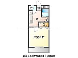 サンハイツサノックス(有)サノックス寮A棟 1Kの間取図画像