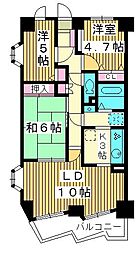 Jパレス桜台 3LDKの間取図画像