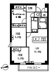 デラーノ 1階2SLDKの間取り