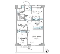間取図画像 3LDK