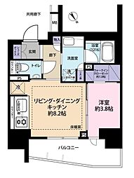 ザ・パークハウス赤羽フロント 1LDKの間取図画像