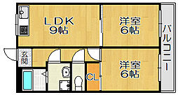 ル・デポ 2LDKの間取図画像