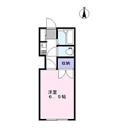 あさひ台グリーンヒルズ 1Kの間取図画像