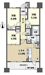 間取図画像 3LDK