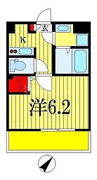 JR京葉線 南船橋駅 徒歩14分の賃貸マンション 1階1Kの間取り