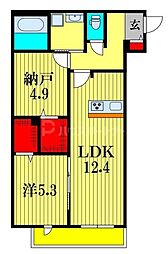 船橋市印内2丁目マンション 1SLDKの間取図画像