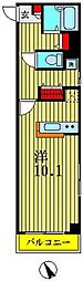 ｗｉｌｌＤｏ越谷 2階1Kの間取り
