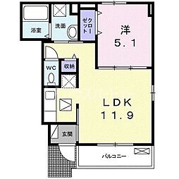 間取図画像 1LDK
