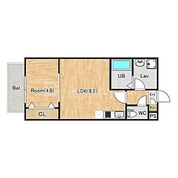 (仮称)ジーメゾン草加瀬崎 3階1LDKの間取り