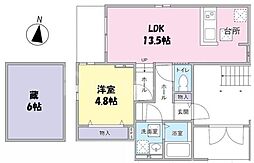 Ｅｌｅｇａｎｔｅ　Ｓｅｒｅｎｏ 1階1LDKの間取り