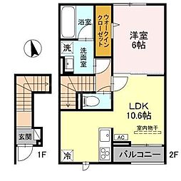 間取図画像 1LDK
