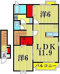 間取図画像 2LDK