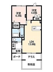 間取図画像 2LDK