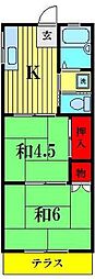 ハイツ・オグラ 2Kの間取図画像