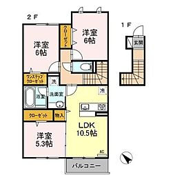 間取図画像 3LDK