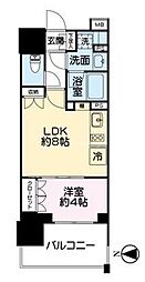 ネベル草加Tiare 1LDKの間取図画像