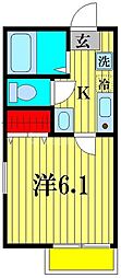 アベニュー金明 1Kの間取図画像