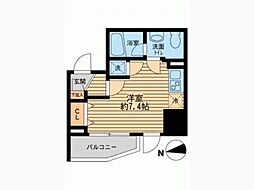 ライブコート草加 ワンルームの間取図画像