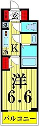 N-Stage獨協大学前 1Kの間取図画像