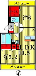 グレイスメゾン 2LDKの間取図画像