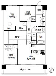 藤和シティホームズ新守山 4LDKの間取図画像
