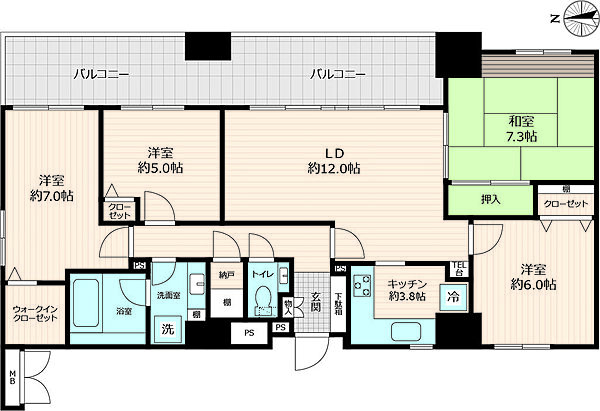 間取りを拡大表示