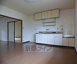 叡山電鉄叡山本線 修学院駅 徒歩13分の賃貸アパート 1階2LDKのリビング/ダイニング