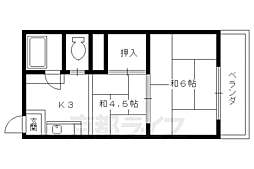 アルティスタ烏丸北 501 5階2Kの間取り