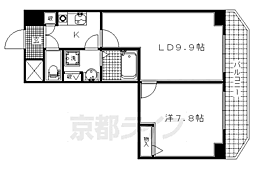 ＳＷＩＳＳ京都堀川ＷＥＳＴ 11階1LDKの間取り