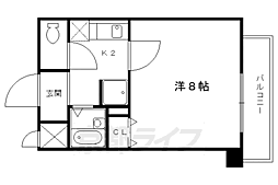 サムティ上堀川 1Kの間取図画像
