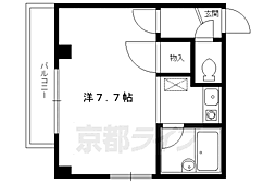 ヴィラエスポワ2 1Kの間取図画像