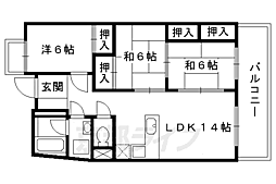 レジデンス・レビー 3LDKの間取図画像