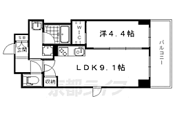 シャーメゾンJJ9 1LDKの間取図画像