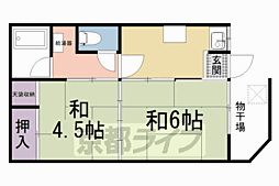 シオン荘 2Kの間取図画像
