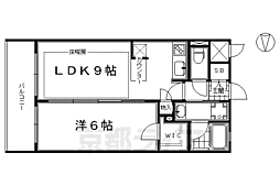 エステムプラザ京都聚楽第雅邸 1LDKの間取図画像