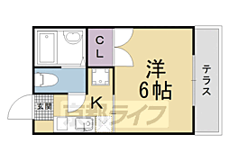 サンハイツ梅津 1階/-