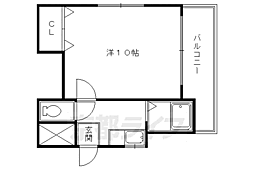 昭和屋ビル 1Kの間取図画像