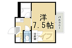 黒門京邑館 1Kの間取図画像
