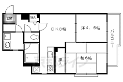 セント・ルークルス 2LDKの間取図画像