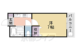 グランドアベニュー 1Kの間取図画像