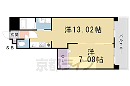 LaMaisonKuramaguchi 1LDKの間取図画像