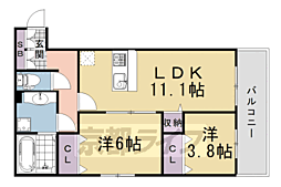 ラネージュ 2LDKの間取図画像