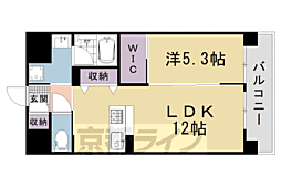 シャーメゾンJJ9 1LDKの間取図画像