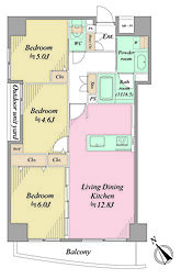 間取図画像 3LDK