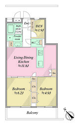 間取図画像 2LDK