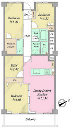 間取図画像 3LDK