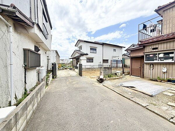 現地前面道路